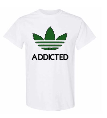 Addicted White T-Shirt