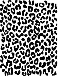 Cheetah Print vinyl stencil