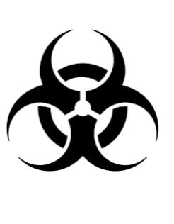 Bio-hazard 1 logo vinyl stencil pack