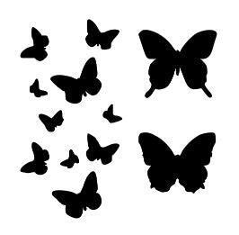 Butterflies 1 vinyl stencil
